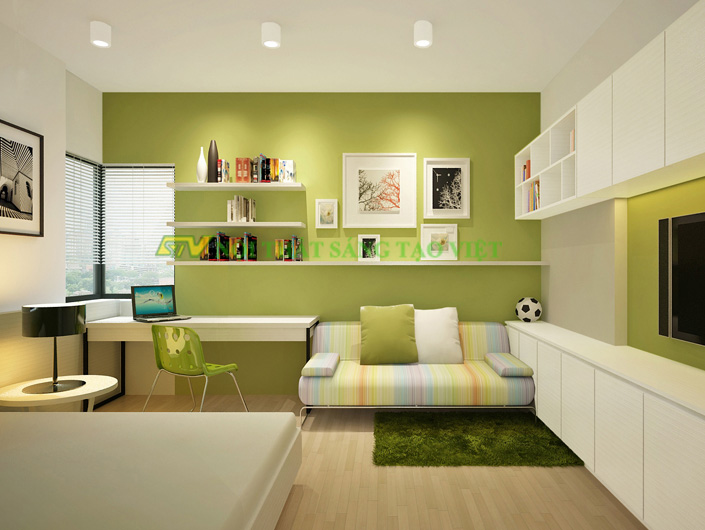 Thiết kế nội thất chung cư Mandarin Garden nhà anh Nhi